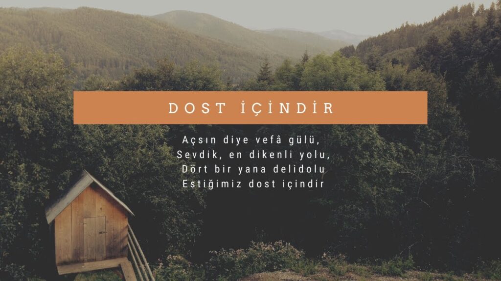 Bestami Yazgan – Dost İçindir / Şiir